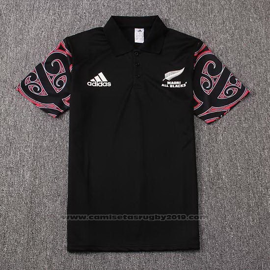 Camiseta Nueva Zelandia All Blacks Maori Rugby 2019 Negro